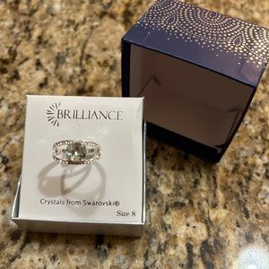 Ring size 8 Crystals from swarovski
